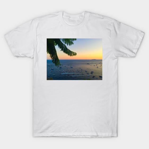 Positano Evening T-Shirt by ephotocard